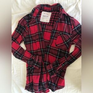 Garage Boyfriend Plaid Shirt